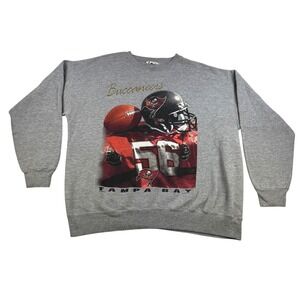 Vintage Tampa Bay Buccaneers Sweater Mens XL Gray NFL Football Lee Sport 90s